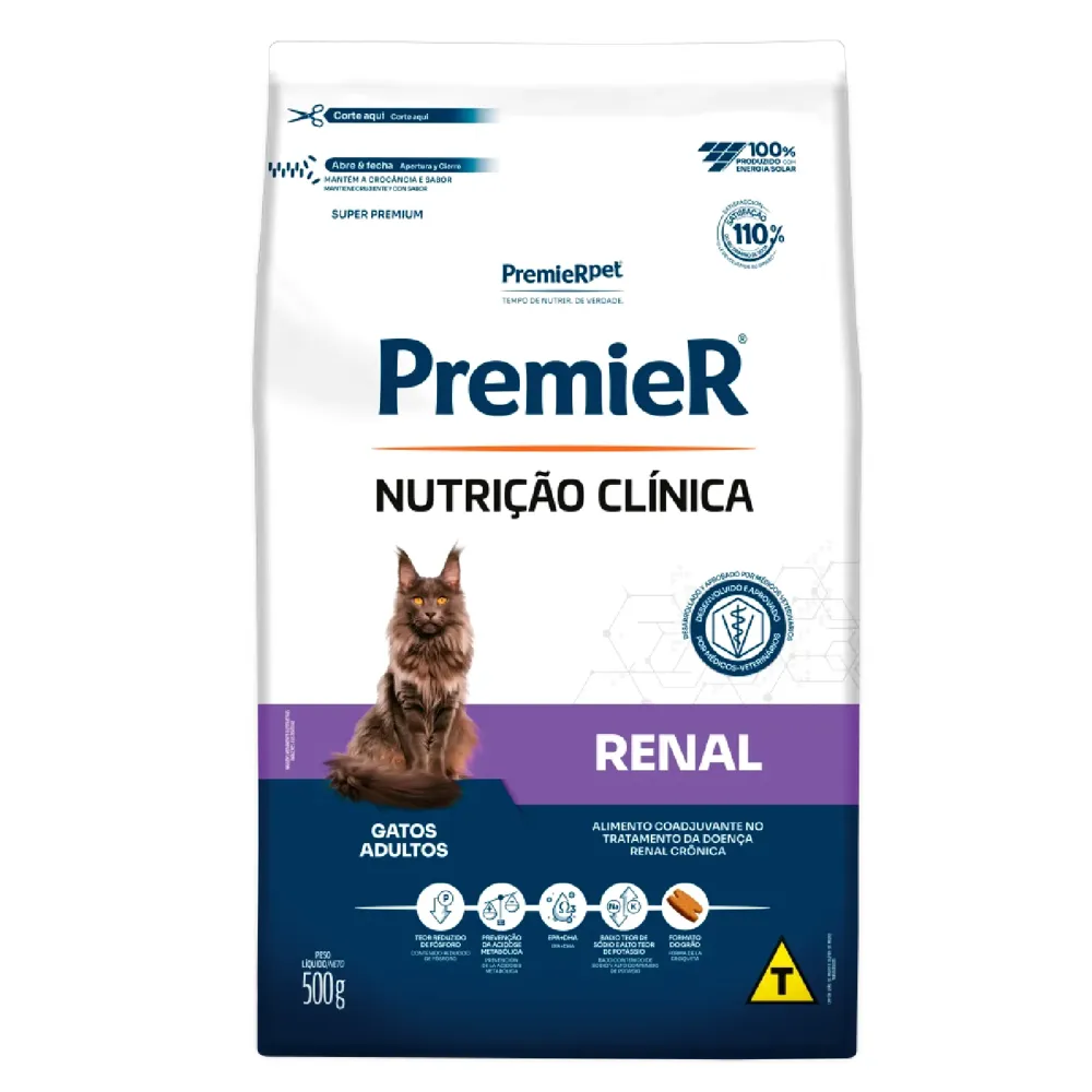Ração Premier Nutrição Clínica Renal Gatos Adultos