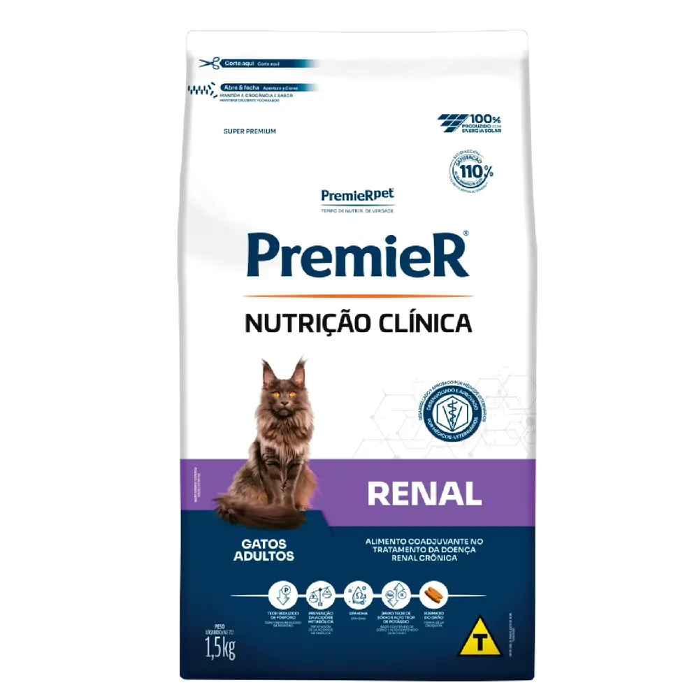 Ração Premier Nutrição Clínica Renal Gatos Adultos — foto 4
