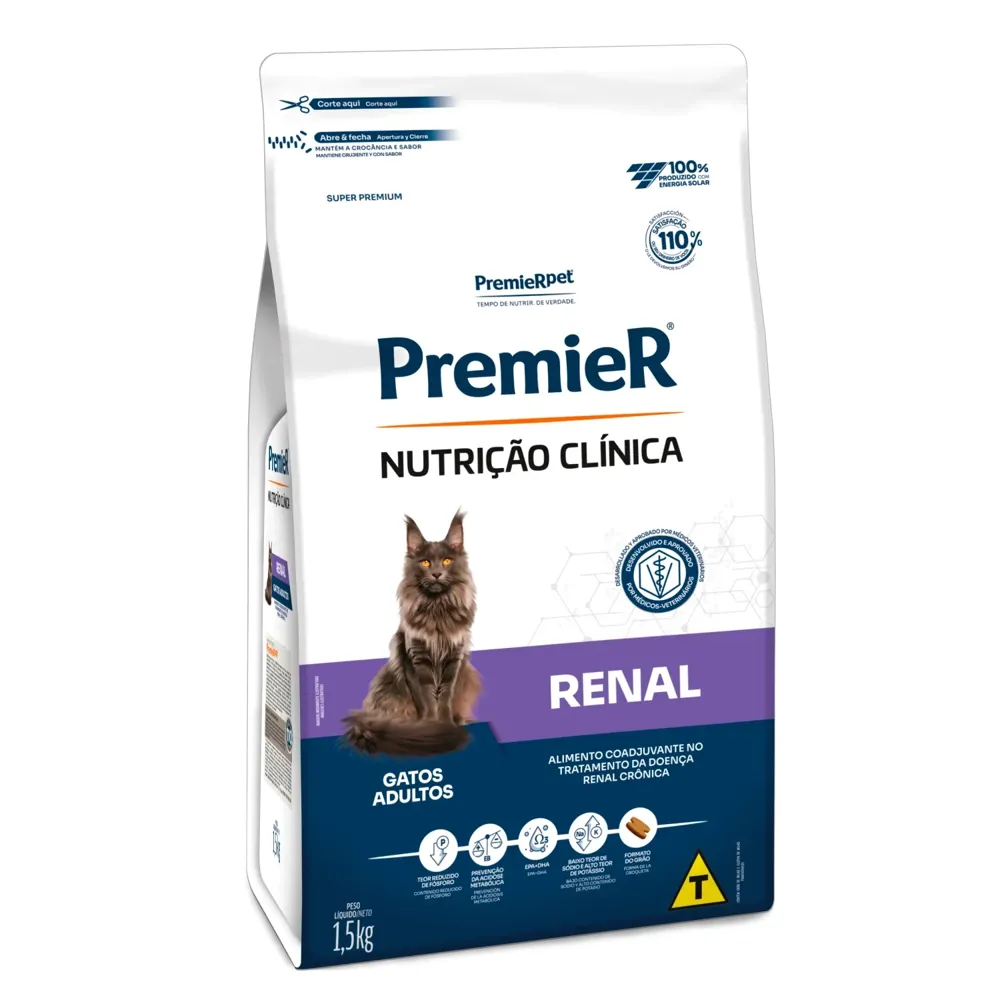Ração Premier Nutrição Clínica Renal Gatos Adultos — foto 5