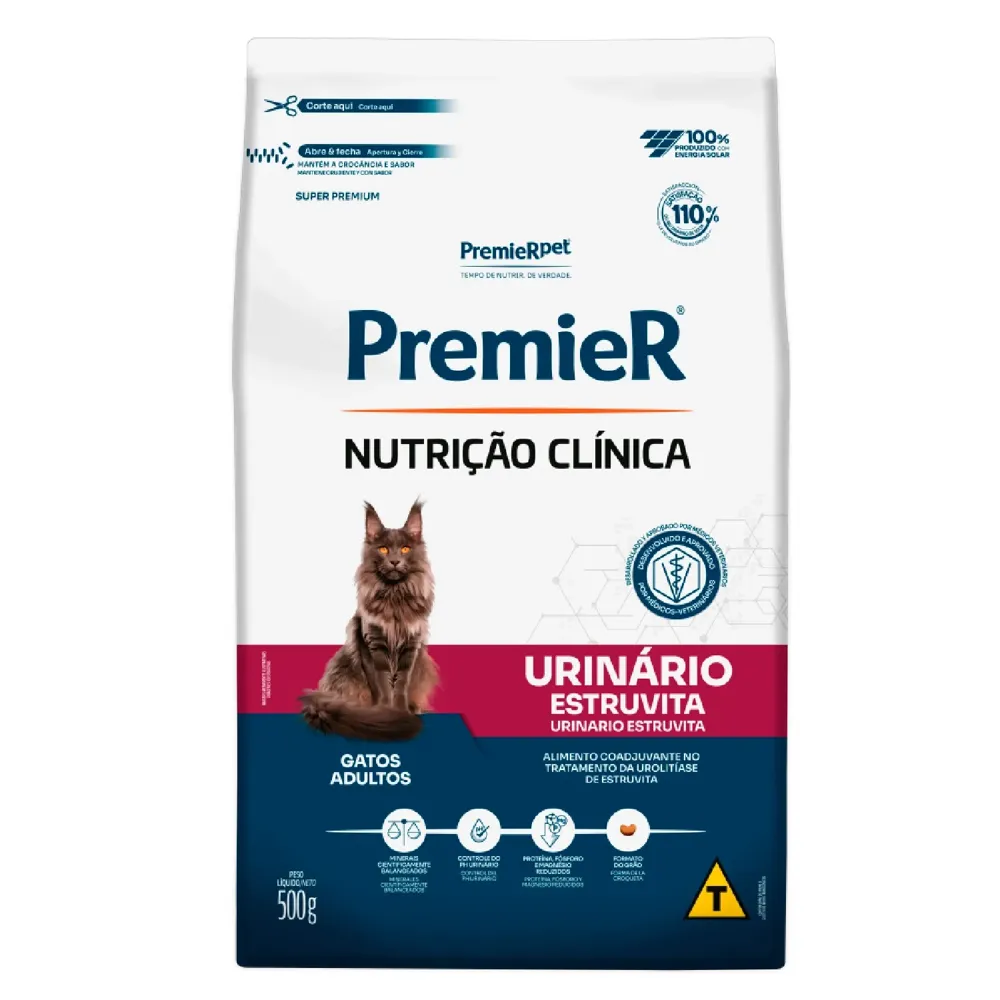 Ração Premier Nutrição Clínica Urinário Gatos Adultos