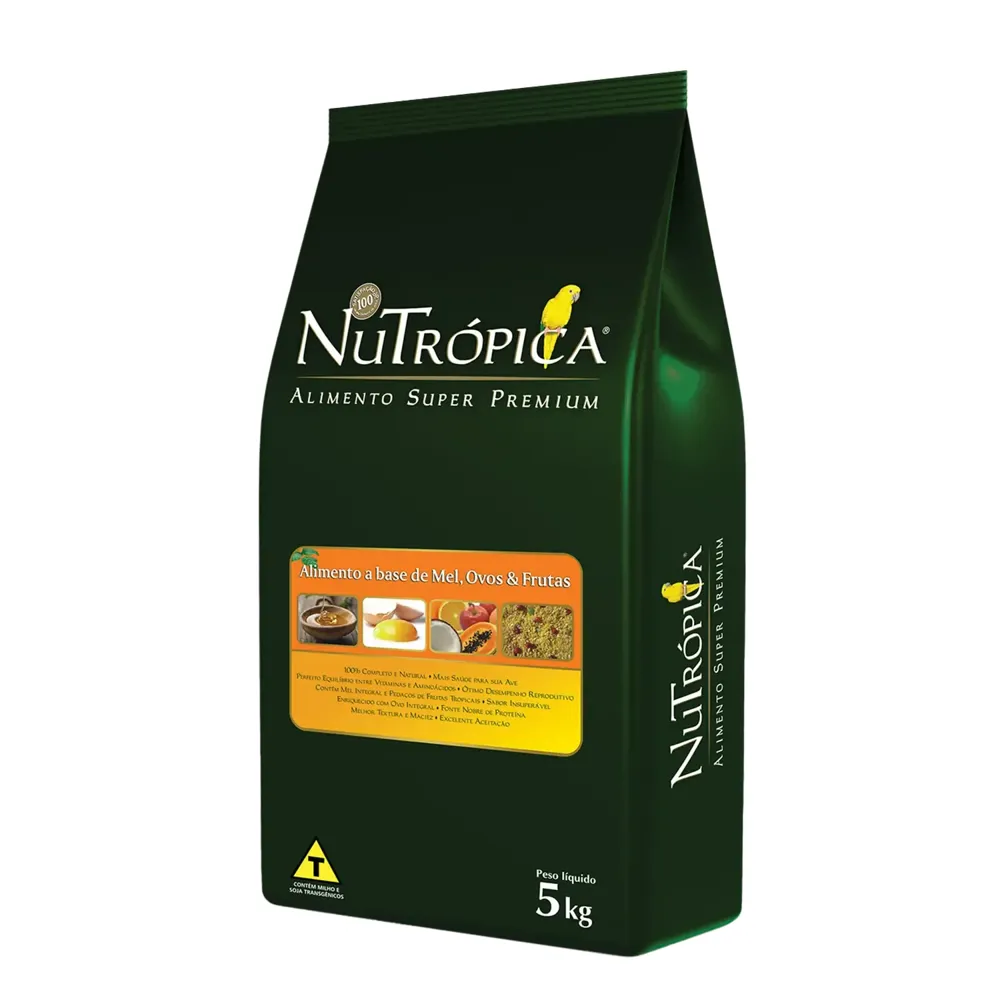 Ração Nutrópica Farinhada Mel, Ovos e Frutas