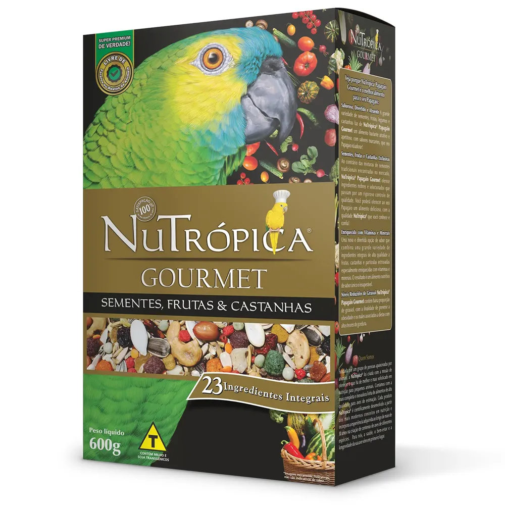 Ração Nutrópica Papagaio Gourmet