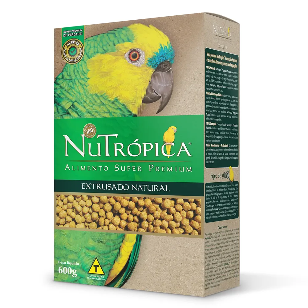 Ração Nutrópica Papagaios Extrusado Natural — foto 2