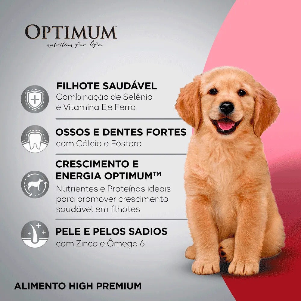 Ração Optimum para Cães Filhotes Raças Médias e Grandes Frango e Arroz — foto 4