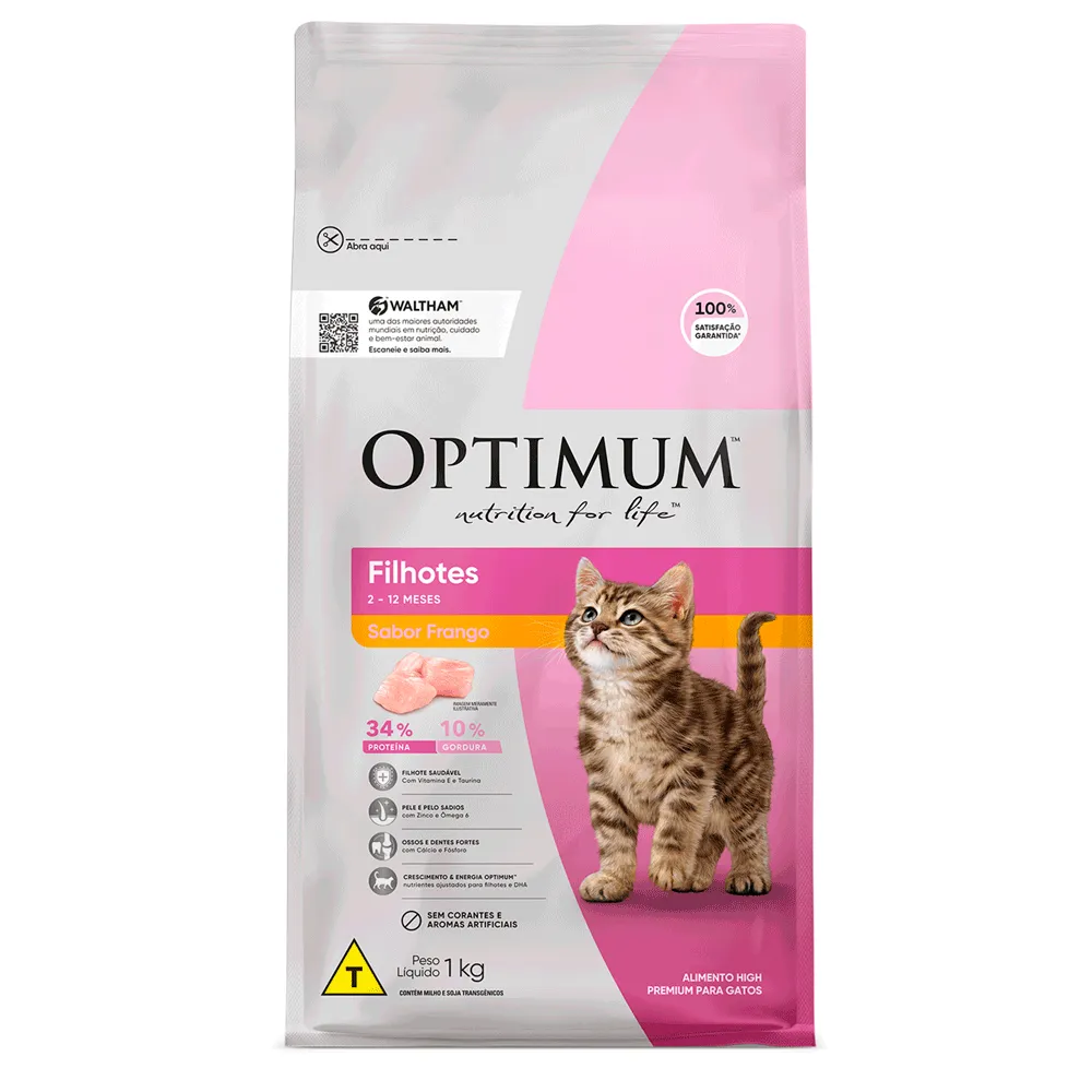 Ração Optimum para Gatos Filhotes Frango — foto 2