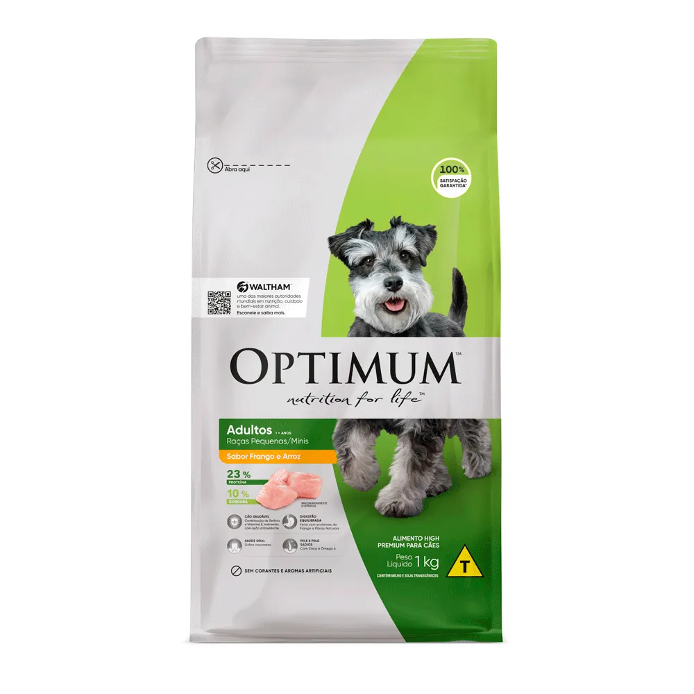 Ração Optimum para Cães Adultos Raças Pequenas e Minis Frango e Arroz — foto 2