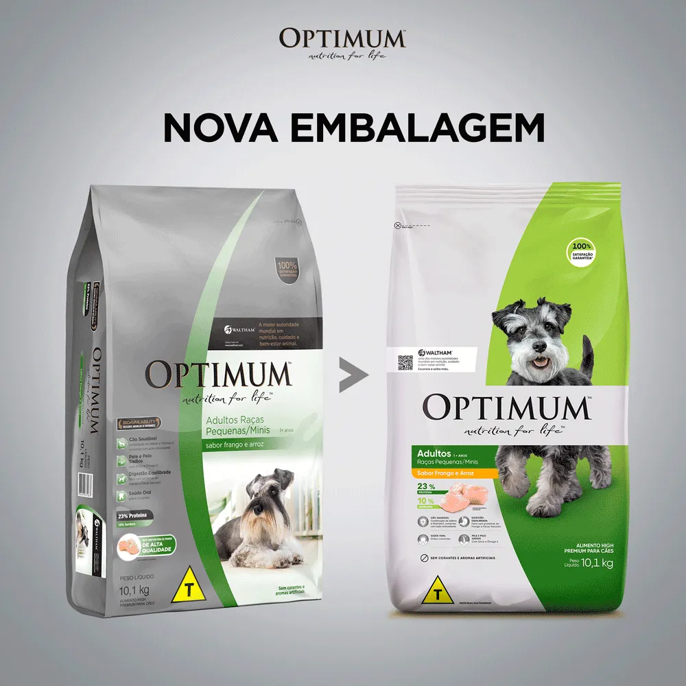 Ração Optimum para Cães Adultos Raças Pequenas e Minis Frango e Arroz — foto 3