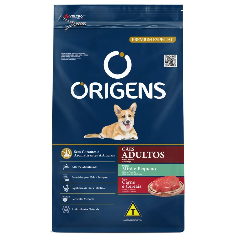 Ração Origens Cães Adultos Minis e Pequenos Carne e Cereais — foto 4