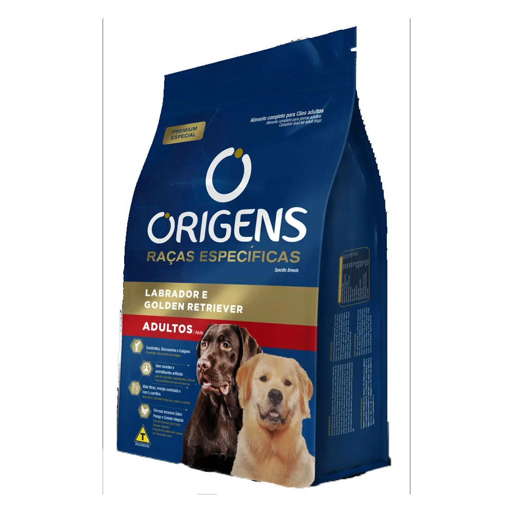 Ração Origens Cães Adultos Raças Específicas Labrador e Golden — foto 2