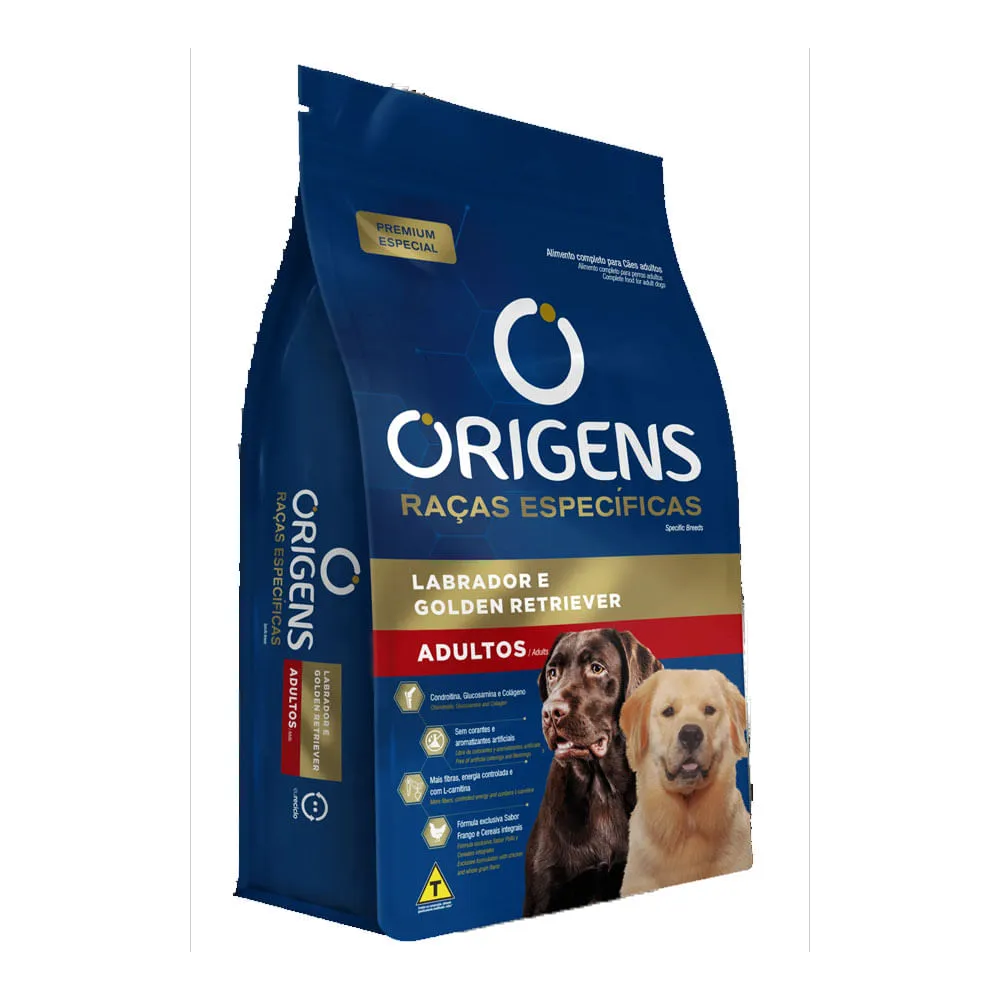 Ração Origens Cães Adultos Raças Específicas Labrador e Golden — foto 3