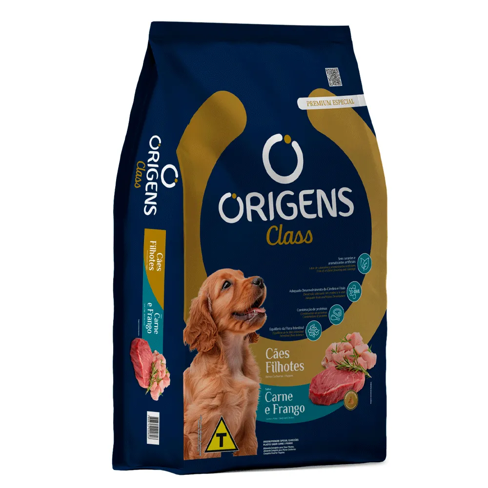 Ração Origens Class Cães Filhotes Carne e Frango — foto 2