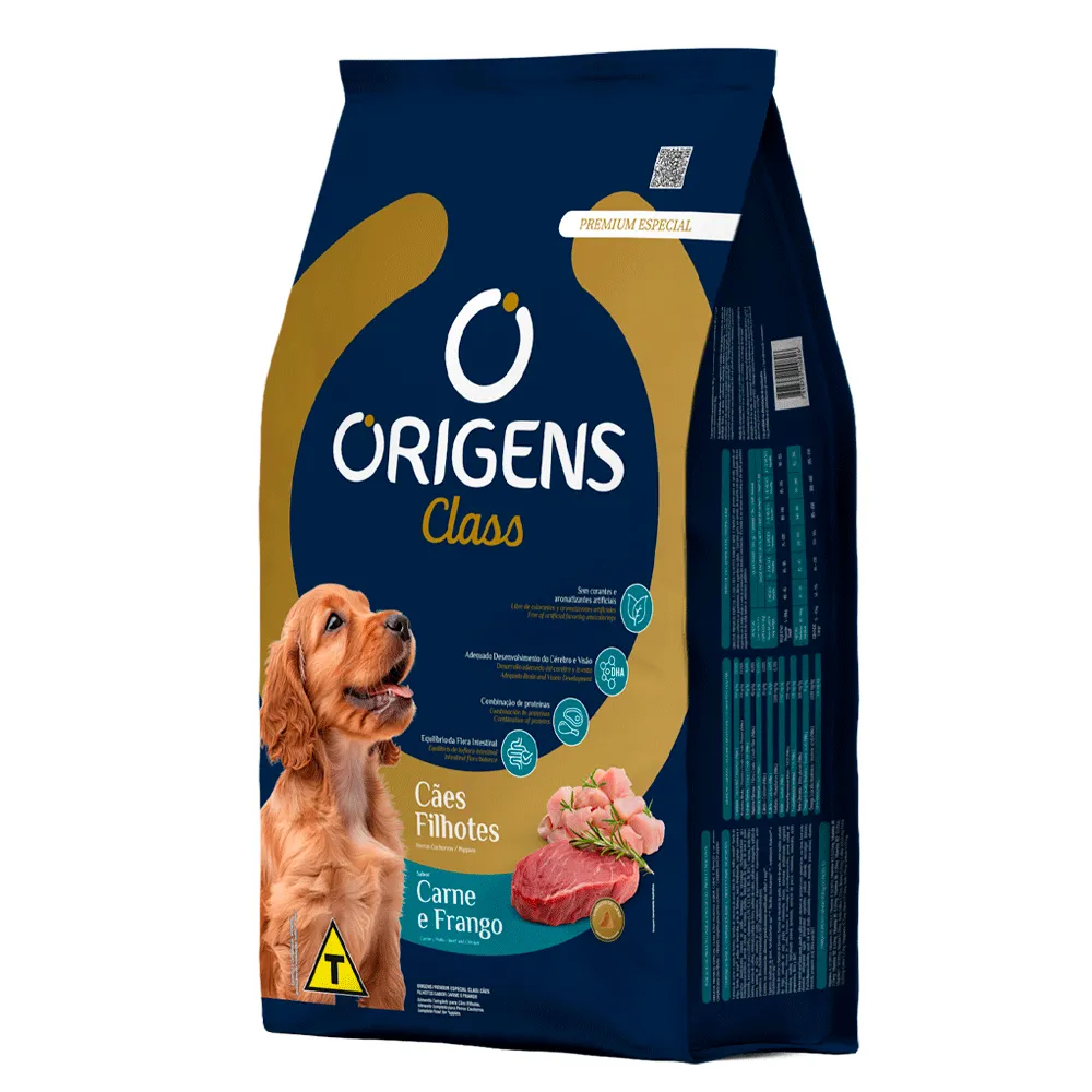 Ração Origens Class Cães Filhotes Carne e Frango — foto 3
