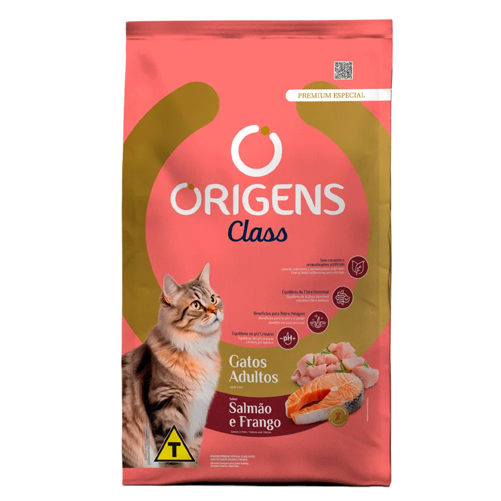 Ração Origens Class Gatos Adultos Salmão e Frango — foto 4