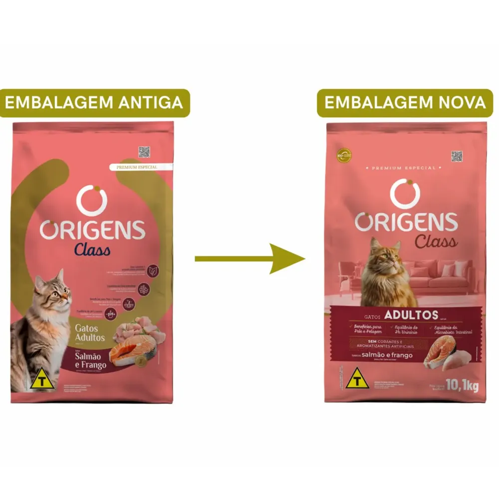 Ração Origens Class Gatos Adultos Salmão e Frango — foto 5