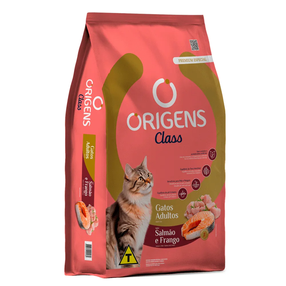 Ração Origens Class Gatos Adultos Salmão e Frango — foto 6