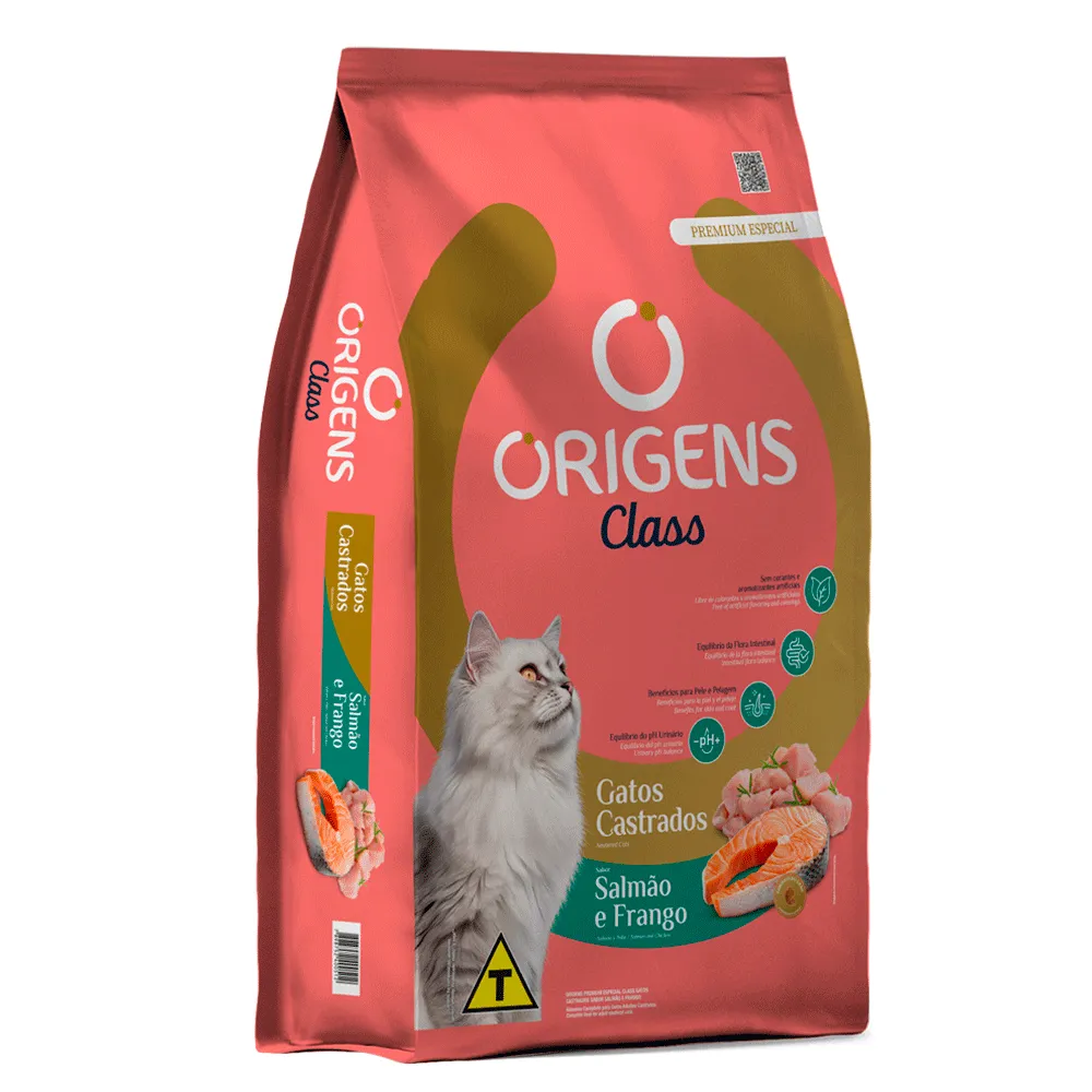 Ração Origens Class Gatos Castrados Salmão e Frango — foto 6