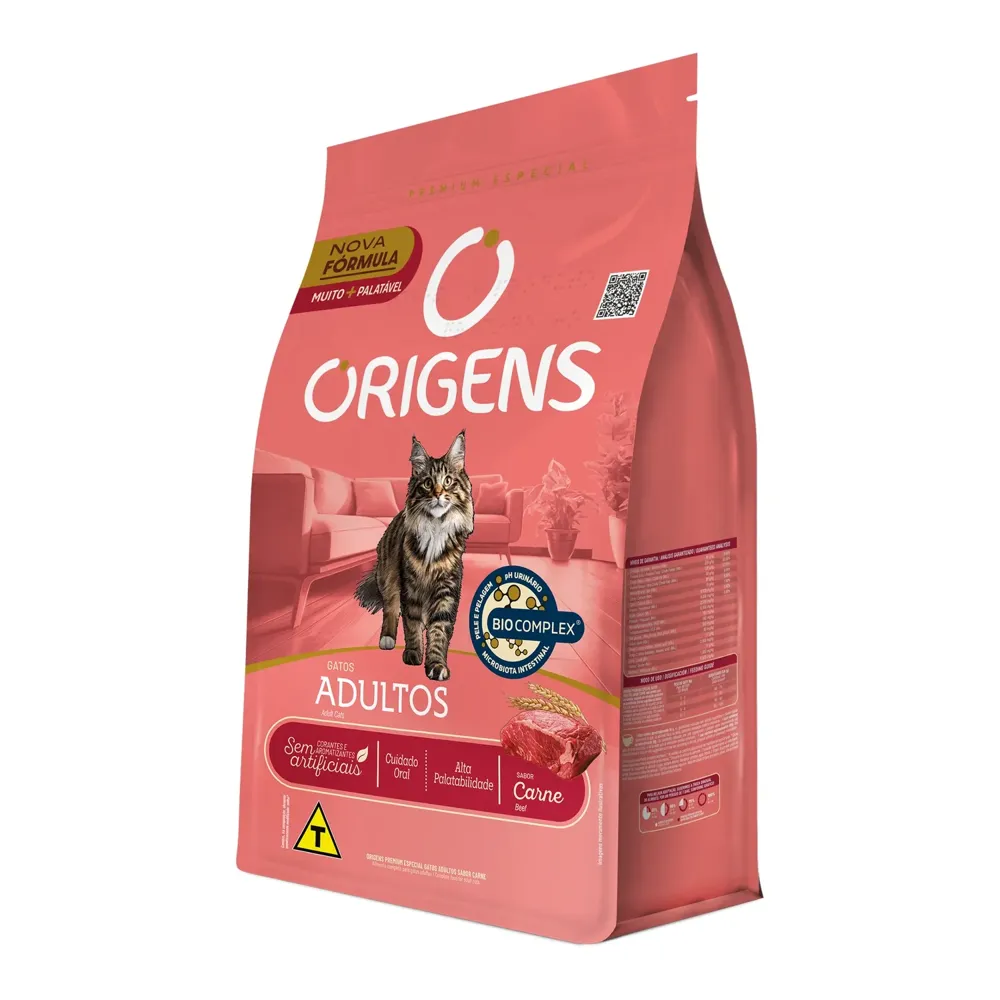 Ração Origens Gatos Adultos Carne — foto 5