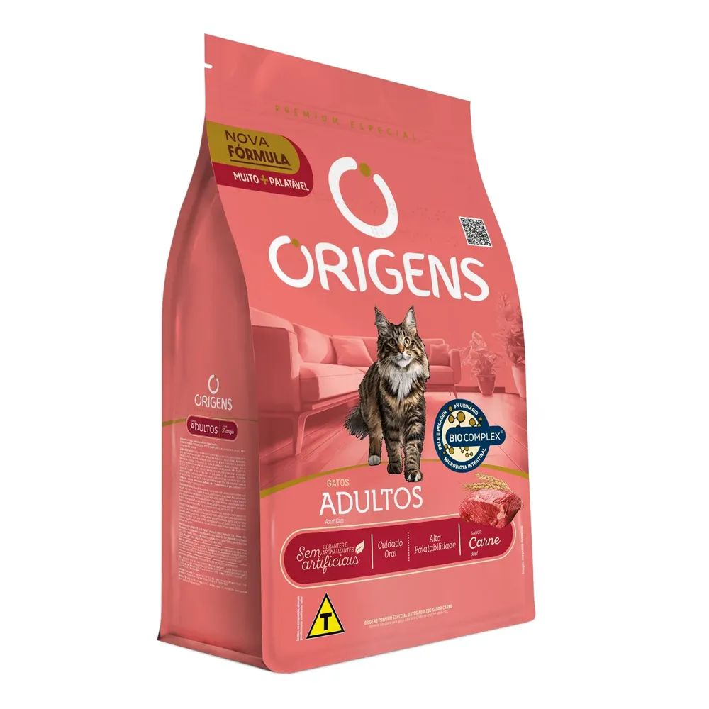 Ração Origens Gatos Adultos Carne — foto 6