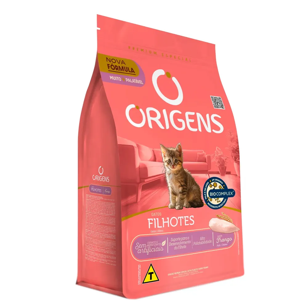 Ração Origens Gatos Filhotes Frango e Cereais
