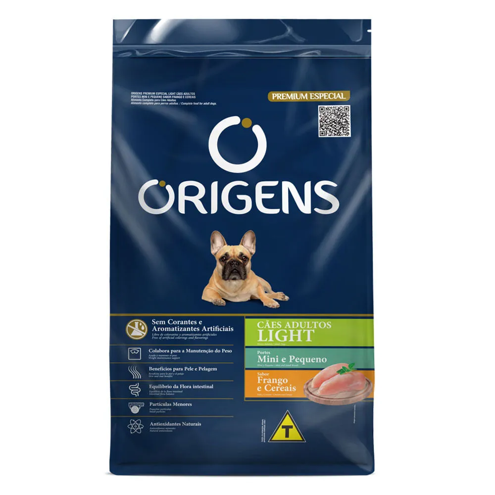 Ração Origens Light Cães Adultos Porte Mini e Pequeno Frango e Cereais — foto 2