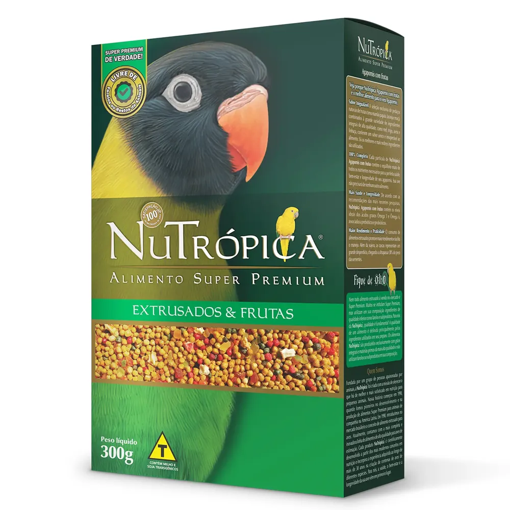 Ração Nutrópica para Agapornis com Frutas