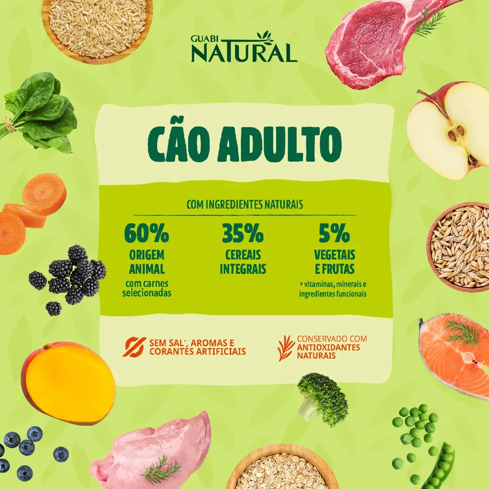 Ração Guabi Natural Cães Adultos Grandes Salmão e Cevada — foto 4