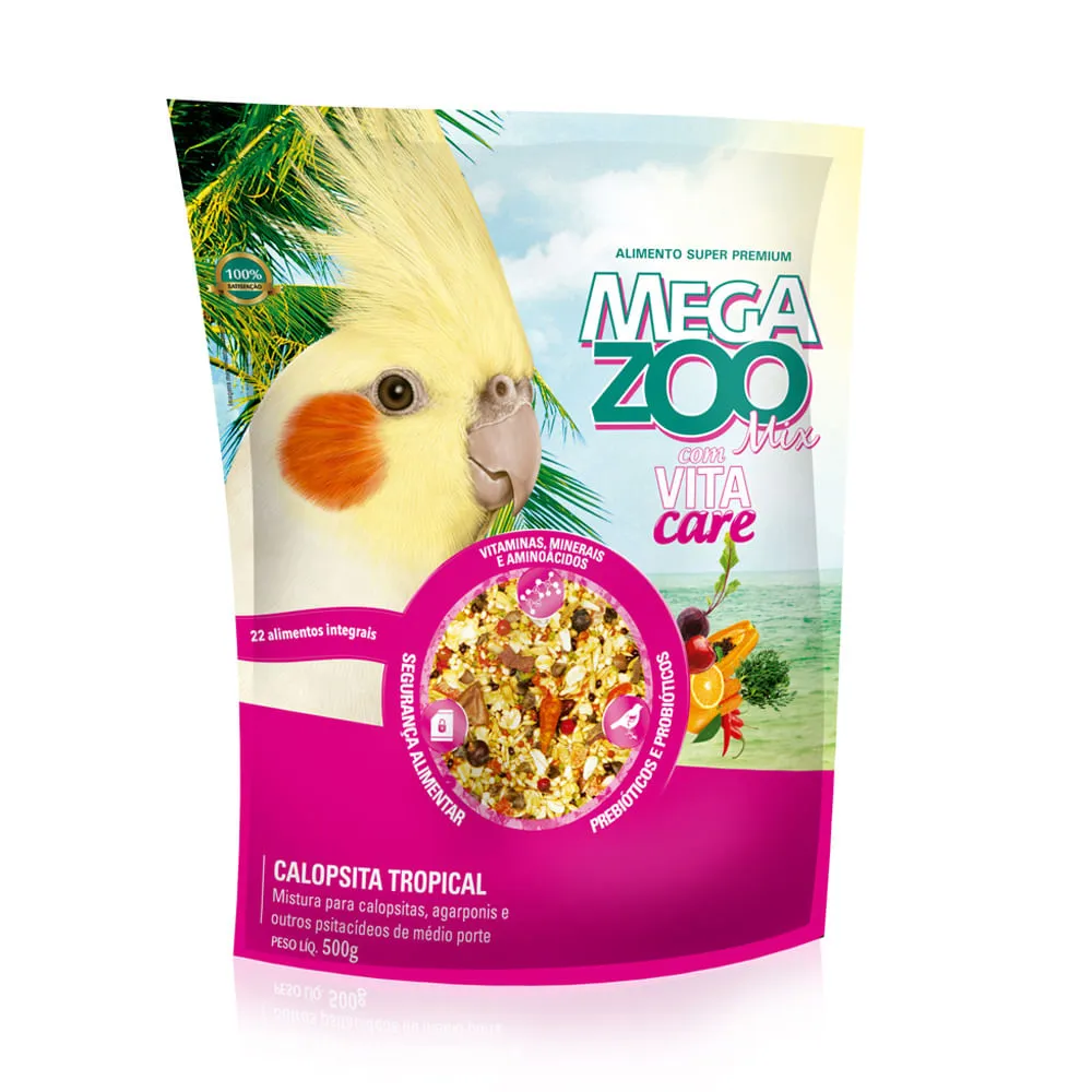 Ração para Calopsita Mix Tropical Megazoo