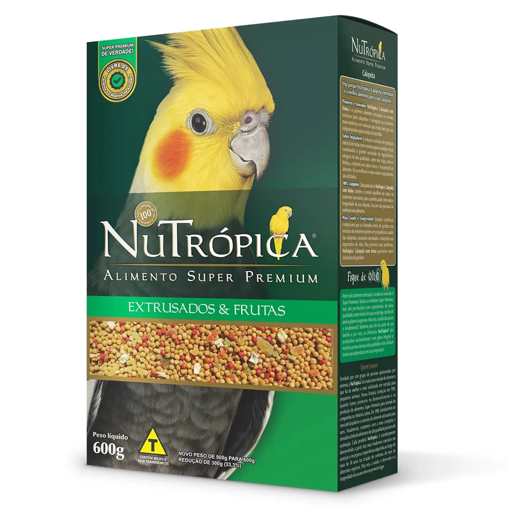 Ração Nutrópica para Calopsitas com Frutas — foto 3