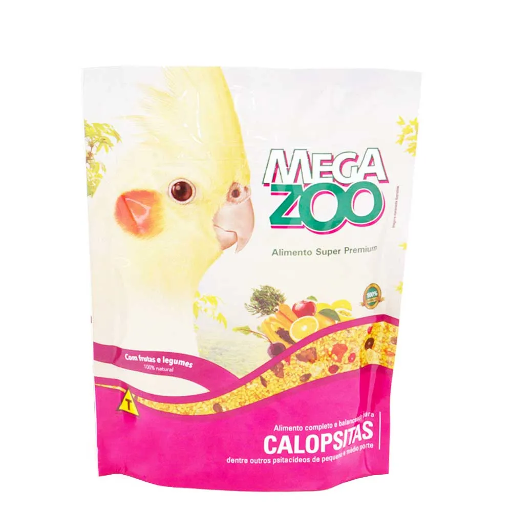 Ração para Calopsitas Frutas e Legumes Megazoo