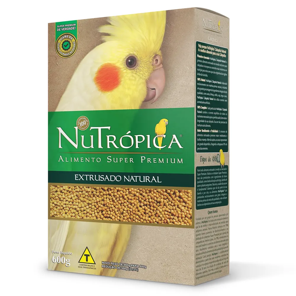 Ração Nutrópica Extrusado Natural para Calopsitas — foto 4