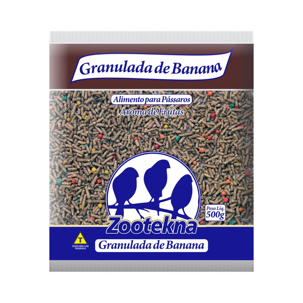 Ração para Pássaros Granulada Banana Zootekna