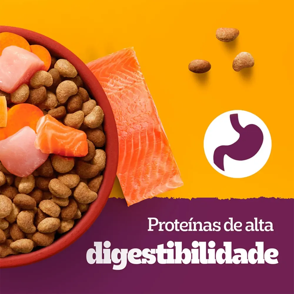 Ração Pedigree Barriguinha Saudável Salmão Cães Adultos Raças Pequenas e Minis — foto 2