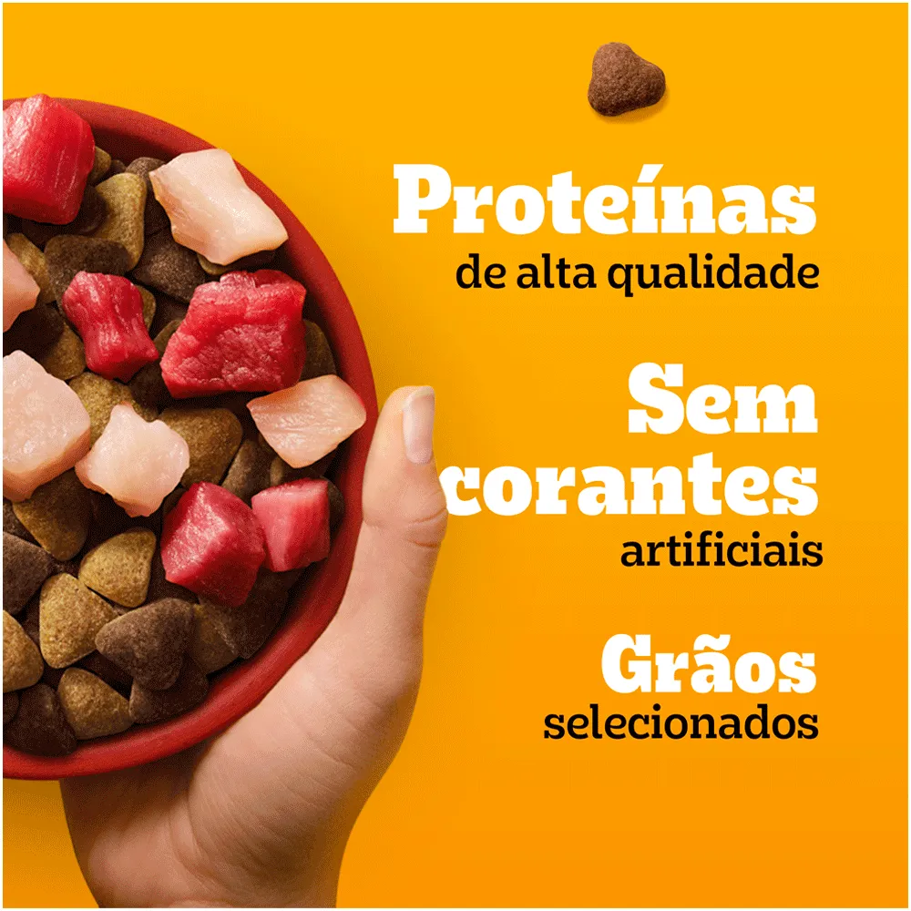 Ração Pedigree Cães Adultos Raças Médias e Grandes Carne, Frango e Cereais — foto 4