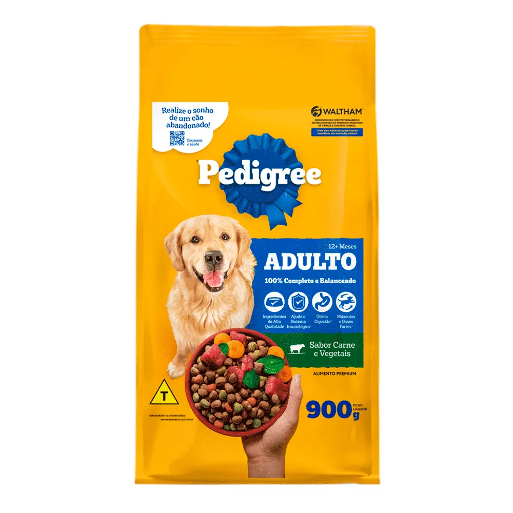 Ração Pedigree Cães Adultos Raças Médias e Grandes Carne e Vegetais — foto 2
