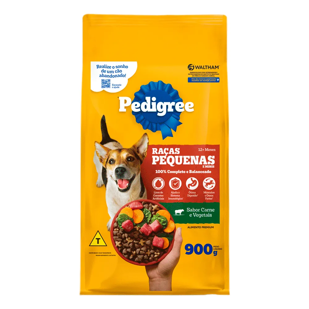 Ração Pedigree Cães Adultos Raças Pequenas e Minis Carne e Vegetais — foto 2