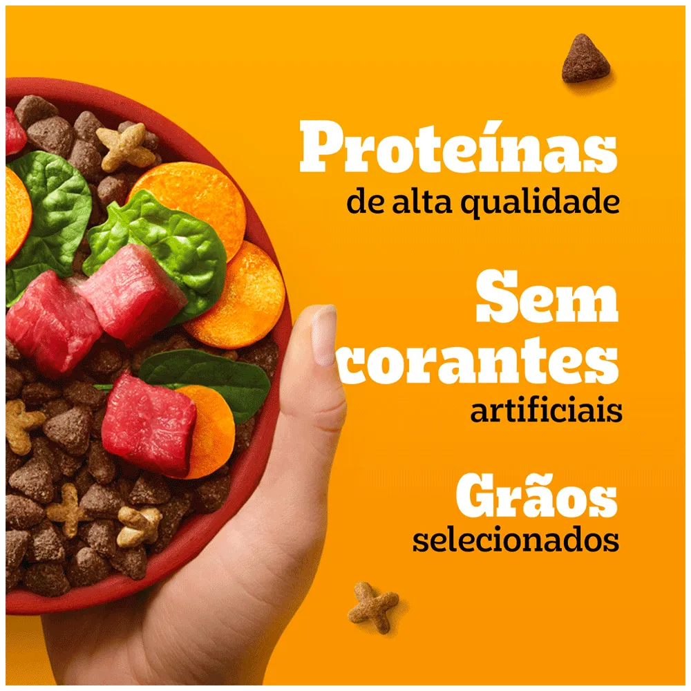 Ração Pedigree Cães Adultos Raças Pequenas e Minis Carne e Vegetais — foto 4