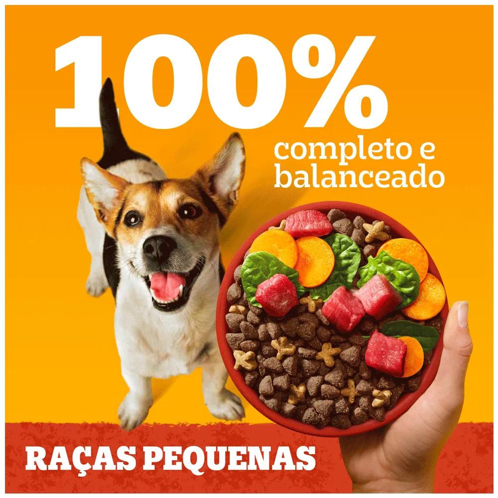 Ração Pedigree Cães Adultos Raças Pequenas e Minis Carne e Vegetais — foto 5