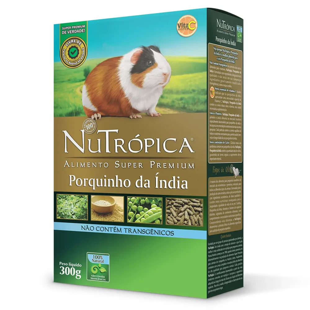 Ração Nutrópica para Porquinho-da-Índia Super Premium