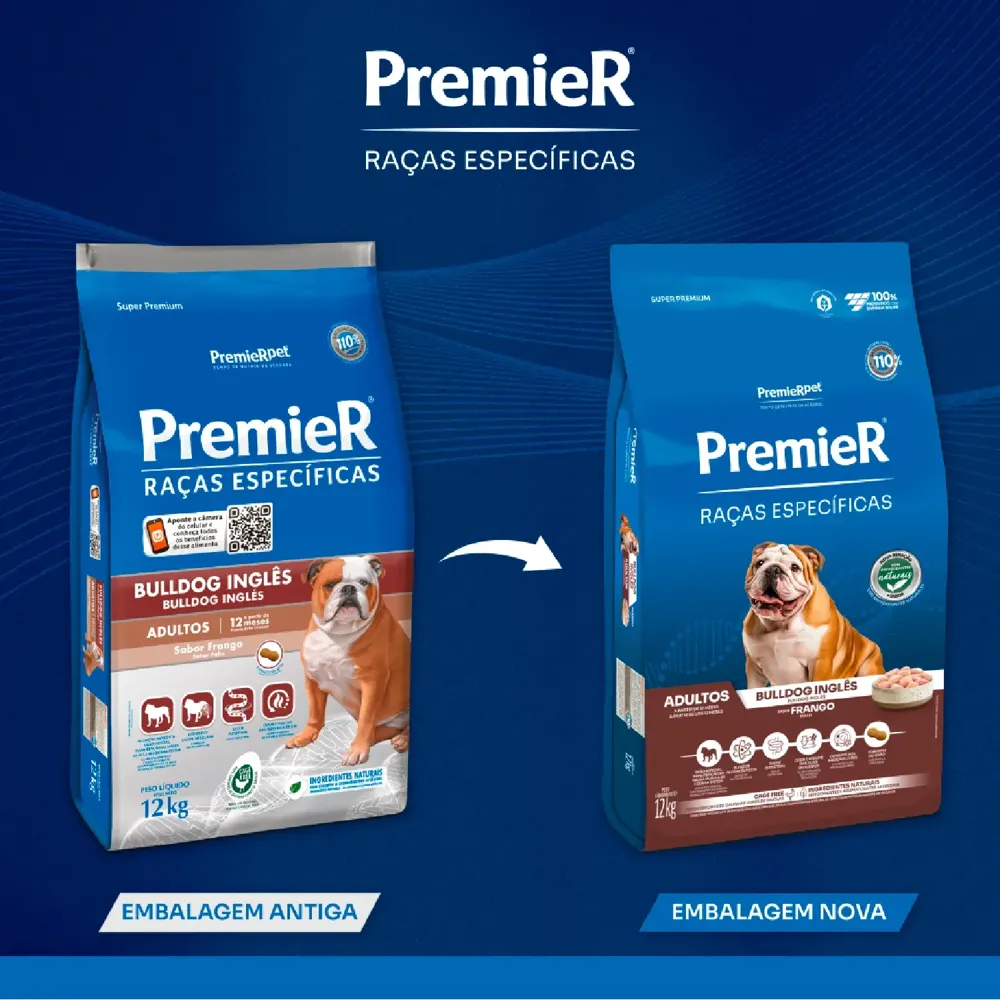 Ração Premier Raças Específicas Bulldog Inglês Adultos Frango — foto 3