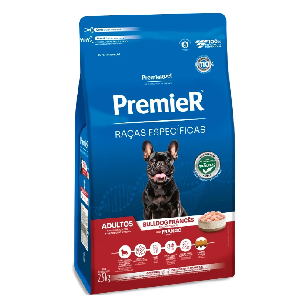 Ração Premier Raças Específicas Bulldog Francês Adultos Frango — foto 5