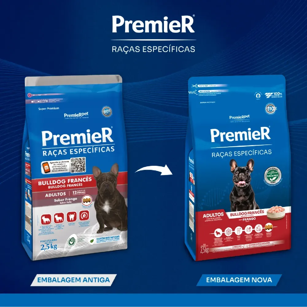 Ração Premier Raças Específicas Bulldog Francês Adultos Frango — foto 6