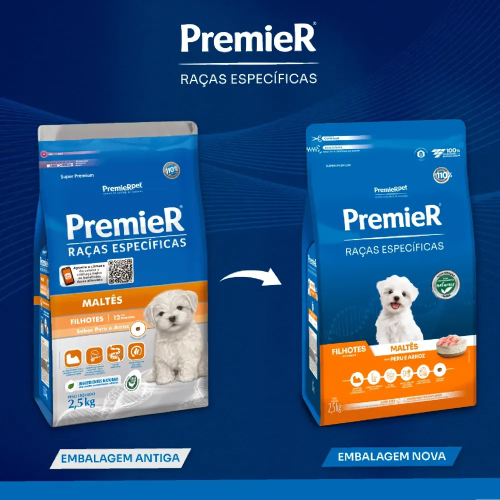 Ração Premier Raças Específicas Maltês Filhotes Peru e Arroz — foto 3
