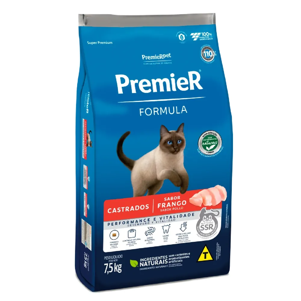Ração Premier Formula Gatos Castrados Frango — foto 4