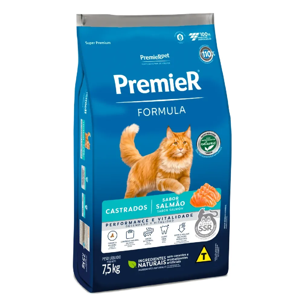 Ração Premier Formula Gatos Castrados Salmão — foto 4