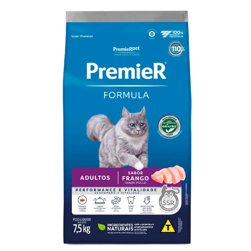 Ração Premier Formula Gatos Adultos Frango
