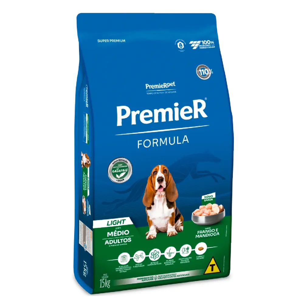 Ração Premier Formula Light Cães Adultos Raças Médias Frango — foto 2