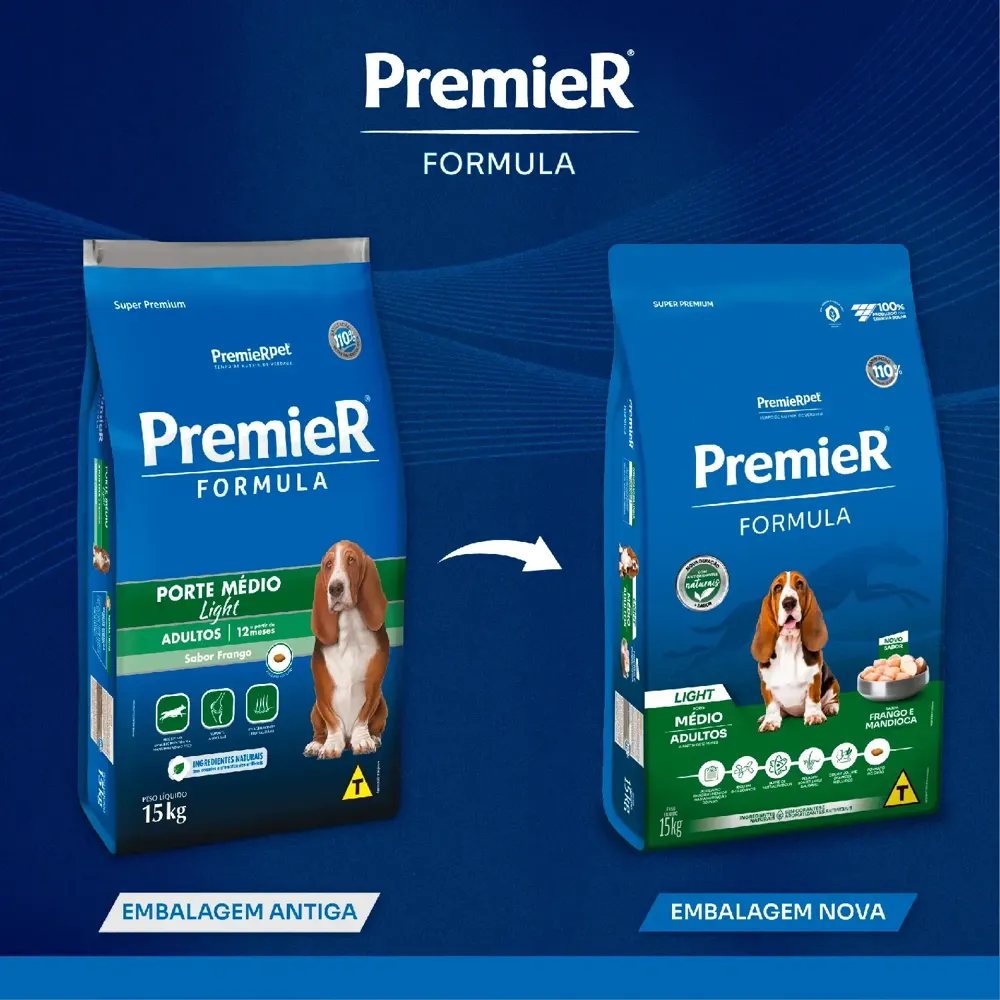 Ração Premier Formula Light Cães Adultos Raças Médias Frango — foto 3