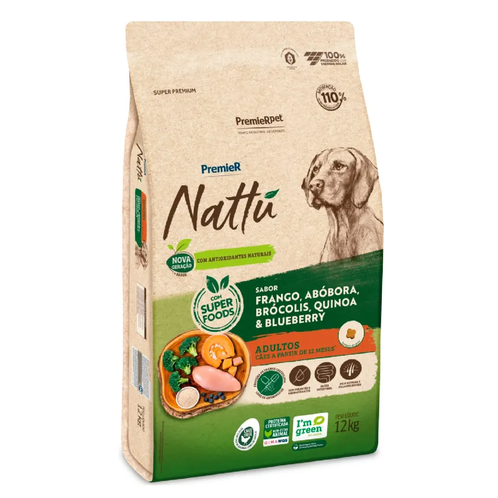 Ração Premier Nattu Cães Adultos Abóbora — foto 2