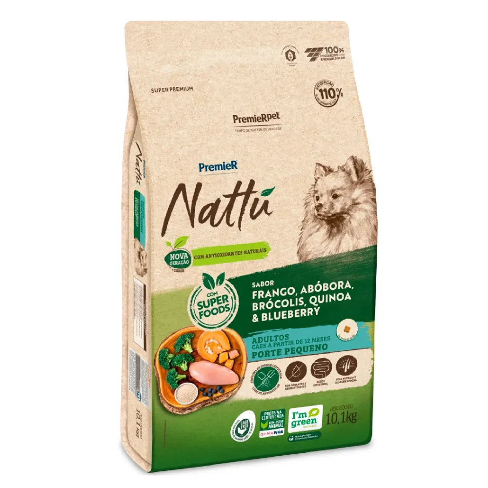 Ração Premier Nattu Cães Adultos Pequeno Porte Abóbora — foto 6
