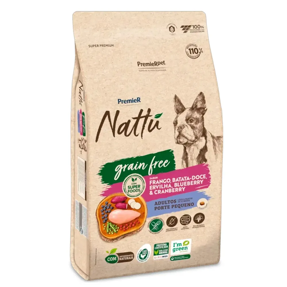 Ração Premier Nattu Grain Free Cães Adultos Porte Pequeno Frango — foto 4